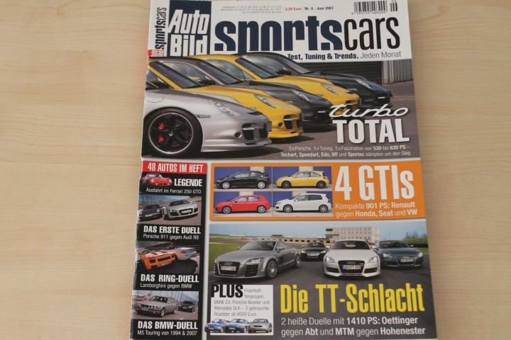 Deckblatt Auto Bild Sportscars (06/2007)